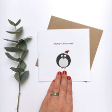 Load image into Gallery viewer, Greeting Card | Personalised Christmas Sparkle Penguin
