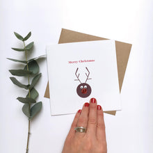 Load image into Gallery viewer, Greeting Card | Personalised Christmas Sparkle Reindeer