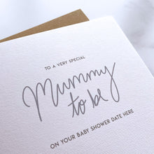 Load image into Gallery viewer, Greeting Card | Baby Shower – Personalised Mummy To Be