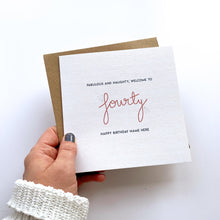 Load image into Gallery viewer, Greeting Card | Personalised 40th Birthday