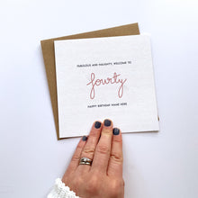 Load image into Gallery viewer, Greeting Card | Personalised 40th Birthday