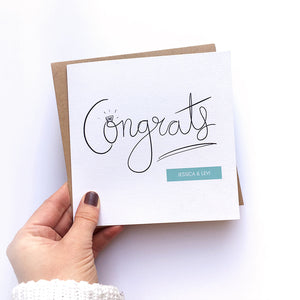 Greeting Card | Personalised Engagement Congrats