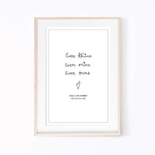 Load image into Gallery viewer, Art Print | Personalised Ever Thine