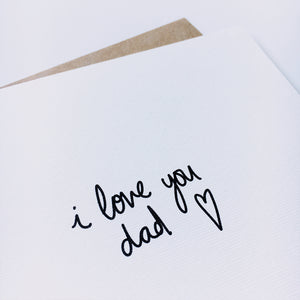 Greeting Card | Father's Day – I love you