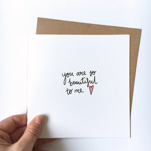 Greeting Card | Mother's Day – You are so beautiful
