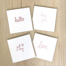 Load image into Gallery viewer, Greeting Card Pack | Just To Say