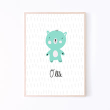 Load image into Gallery viewer, Art Print | Personalised Teddy