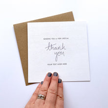 Load image into Gallery viewer, Greeting Card | Personalised Special Thank You