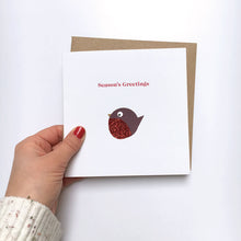 Load image into Gallery viewer, Greeting Card | Personalised Christmas Sparkle Robin