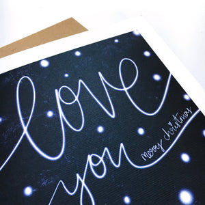 Greeting Card | Christmas Snowy Love You