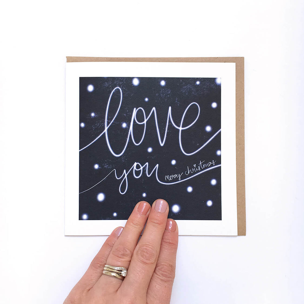 Greeting Card | Christmas Snowy Love You
