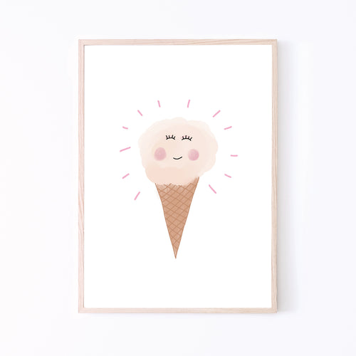 Art Print | Happy Ice Cream