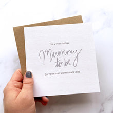 Load image into Gallery viewer, Greeting Card | Baby Shower – Personalised Mummy To Be