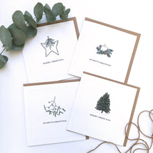 Load image into Gallery viewer, Greeting Card Pack | White Christmas Card Pack of x8