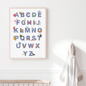 Art Print | Illustrated Alphabet