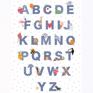 Art Print | Illustrated Alphabet