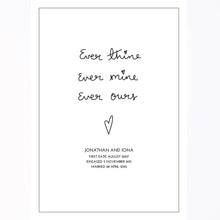 Load image into Gallery viewer, Art Print | Personalised Ever Thine