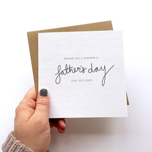 Greeting Card | Father's Day – Love You Loads