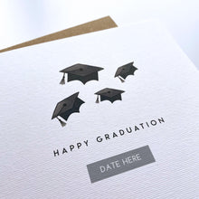 Load image into Gallery viewer, Greeting Card | Personalised Graduation Hats