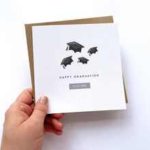 Load image into Gallery viewer, Greeting Card | Personalised Graduation Hats