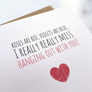 Galentine's card 'miss you'