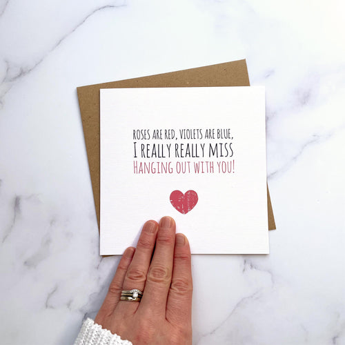 Galentine's card 'miss you'
