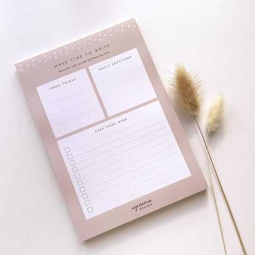 Stationery | Make Time To Write Notepad