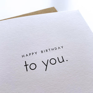 Greeting Card | Happy Birthday to you.