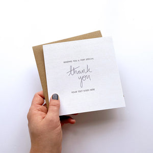 Greeting Card | Personalised Special Thank You