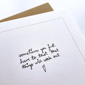 Greeting Card | Things Will Work Out